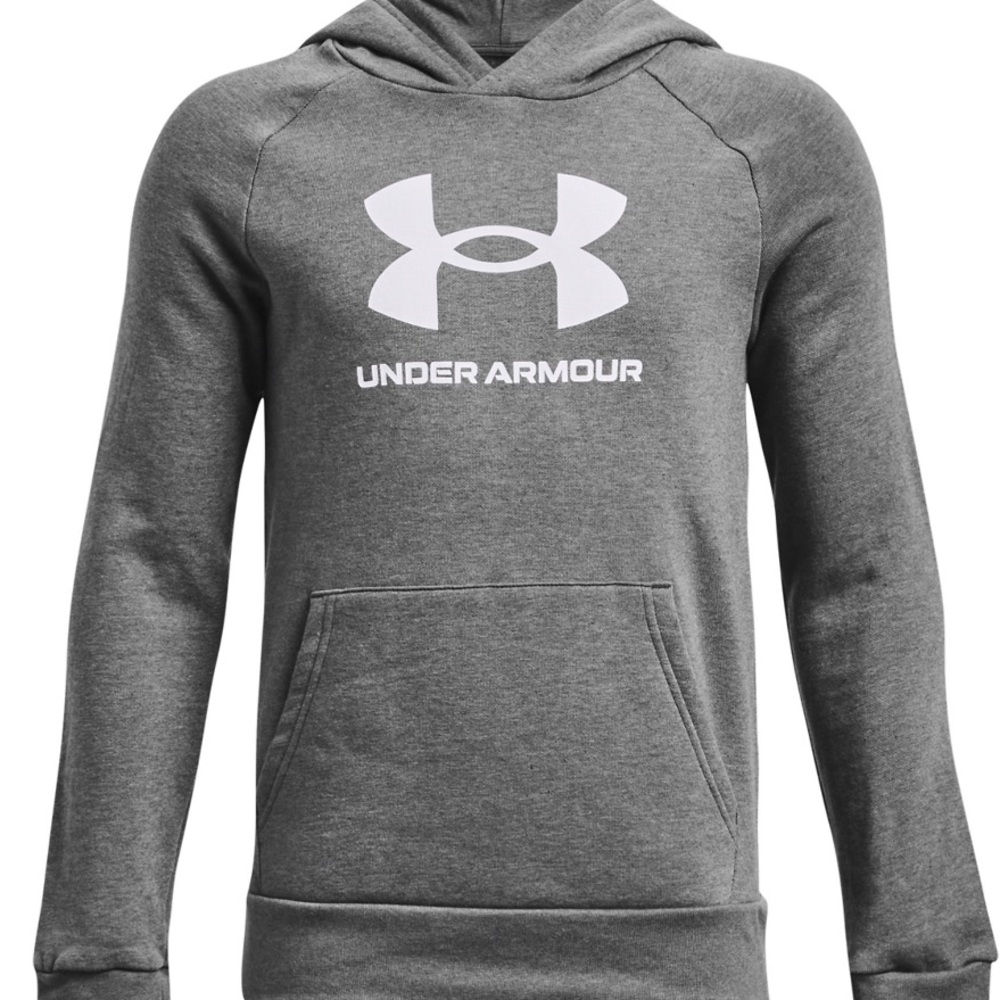 NWT boys Under Armour rival fleece big logo hoodie SZ Youth Large - Picture 1 of 7